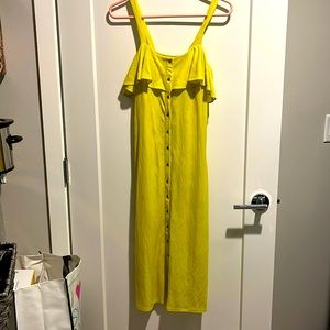 Gianni Bini Yellow linen dress